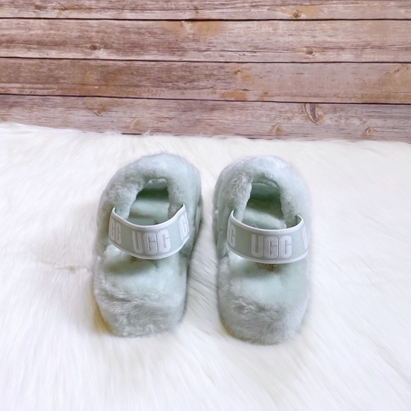 UGG Oh Yeah Slide Slipper Sandals In Retro Mint - Picture 5 of 8